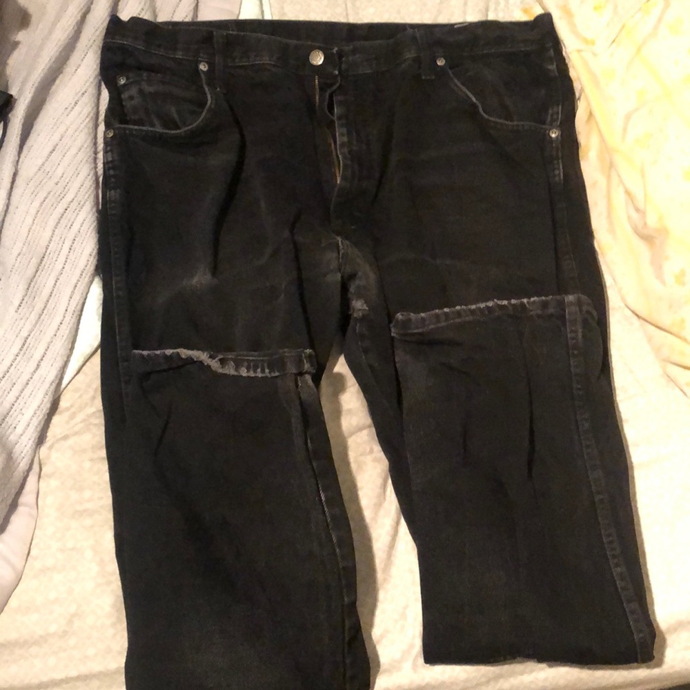 Wrangler Black Casual Jeans